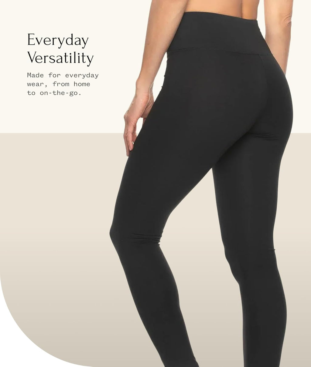 Sueded Athleisure Performance Legging (2-Pack) Womens Leggings W/Slimming Waist Band Style: C3690RT