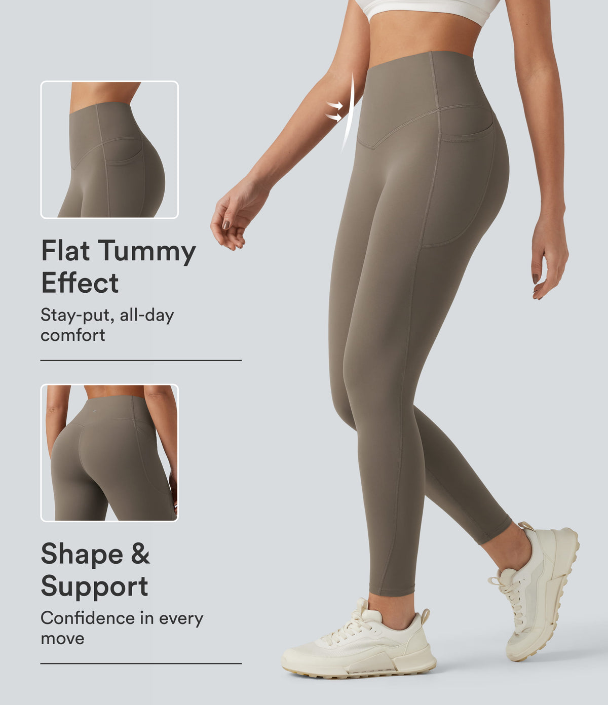 Halara UltraSculpt Leggings de Treino Modeladoras com Bolsos