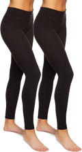 Sueded Athleisure Performance Legging (2-Pack) Womens Leggings W/Slimming Waist Band Style: C3690RT
