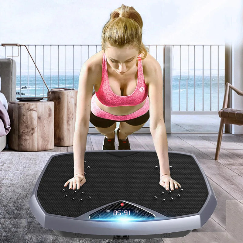 Máquina Vibratória Fitness – Massagem, Circulação e Queima de Gordura