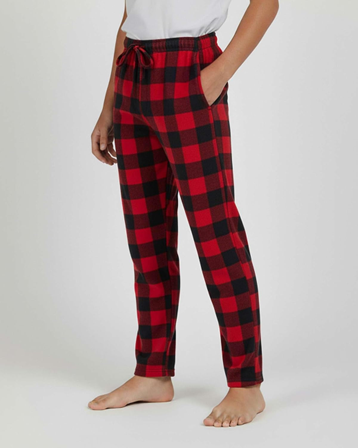 3 Pack Boys' Fleece Pajama Pants Sleepwear Pjs Kids Teens Bottoms Pockets