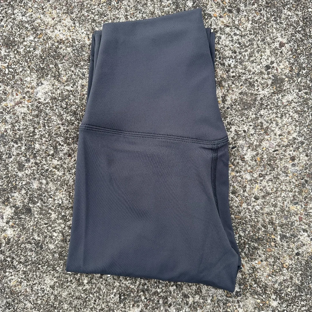 Solid Color Back Waist Pocket High Waist Yoga Legging Women Sport Cropped Pants Butter Athletic Gym Comprehensive Training Jog